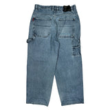 Southpole Cargo Carpenter Jeans - 36W 28L Blue Cotton