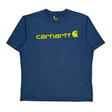 Carhartt T-Shirt - Large Blue Cotton