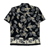 Unbranded Floral Hawaiian Shirt - Medium Beige Cotton