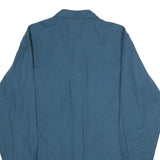 RED HEAD Mens Blue Cotton Shirt L Casual Workwear Button Pockets