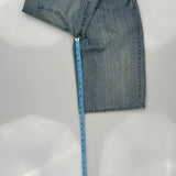 Unbranded Denim Shorts - 32W 12L Light Wash Cotton