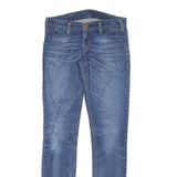 LEVI'S Womens Jeans Blue Slim Skinny Denim Medium W28 L30 Stretch Zip Fastening