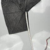Unbranded Baggy Denim Shorts - 37W 10L Gray Denim