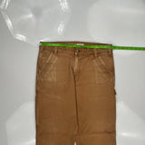 Carhartt Double Knee Carpenter Pants - 34W 32L Brown Cotton