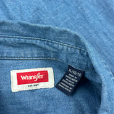 Wrangler Denim Shirt - XL Blue Denim
