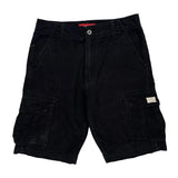 Levis Cargo Shorts - 36W 11L Black Cotton