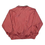 GOTTSCHALKS Mens Red & Brown Reversible Nylon Zip Jacket L Classic Casual