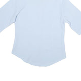 FASHION IMAGE Womens Blue Shirt XXS Polyester Blend Button Up Smart Casual