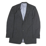 TOMMY HILFIGER Mens Grey Pinstripe Wool Classic Fit Blazer Jacket L
