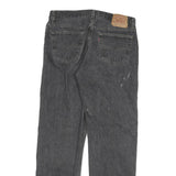 LEVI'S 501 Mens Jeans Black Regular Straight Denim Medium W32 L31 Button Closure