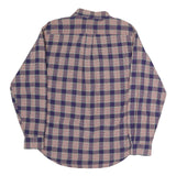 TOMMY HILFIGER Mens Blue & Pink Check Shirt M Cotton Blend Classic Fit