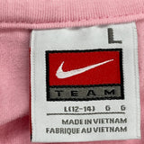 Nike Polo Shirt - Large Pink Cotton