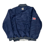 Dallas Cowboys Nfl Reversible Bomber Jacket - Large Navy Nylon