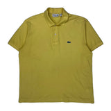 Lacoste Polo Shirt - Large Yellow Cotton