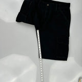 Levis Cargo Shorts - 34W 12L Black Cotton