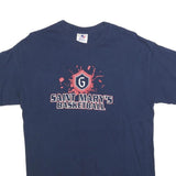 TRI-LAKE Mens Navy Blue Saint Marys Basketball Graphic T-Shirt M Short Sleeve