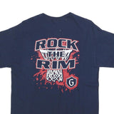 TRI-LAKE Mens Navy Blue Saint Marys Basketball Graphic T-Shirt M Short Sleeve