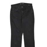 LEVI'S 505 Womens Jeans Black Regular Straight Denim Medium W30 L32 Zip