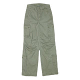 WILD FABLE Womens Cotton Blend Beige Relaxed Wide-Leg Cargo Trousers W26 L30