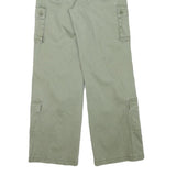 WILD FABLE Womens Cotton Blend Beige Relaxed Wide-Leg Cargo Trousers W26 L30