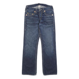 TRUE RELIGION Mens Jeans Blue Relaxed Straight Denim Medium W32 L34 Stylish