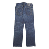 TRUE RELIGION Mens Jeans Blue Relaxed Straight Denim Medium W32 L34 Stylish