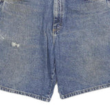 WRANGLER Mens Denim Blue Casual Shorts 2XL W33 Cotton Blend Classic Fit