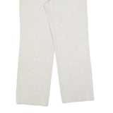 ANGELS Womens Cotton Blend Relaxed White Trousers W32 L32 Casual Comfort