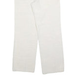 ANGELS Womens Cotton Blend Relaxed White Trousers W32 L32 Casual Comfort