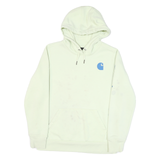 CARHARTT Mens White Hoodie M Cotton Blend Pullover Logo Print Casual