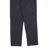 TOMMY HILFIGER Mens Cotton Blend Navy Blue Regular Fit Straight Trousers W30 L30