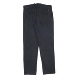 TOMMY HILFIGER Mens Cotton Blend Navy Blue Regular Fit Straight Trousers W30 L30