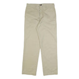 DICKIES Mens Cotton Blend Beige Regular Straight Trousers W31 L32 Classic