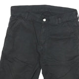 CARHARTT Mens Shorts Black XL W32 Casual Cotton Blend Relaxed Fit
