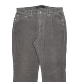 CALVIN KLEIN JEANS Womens Cotton Blend Grey Regular Straight Trousers W34 L26