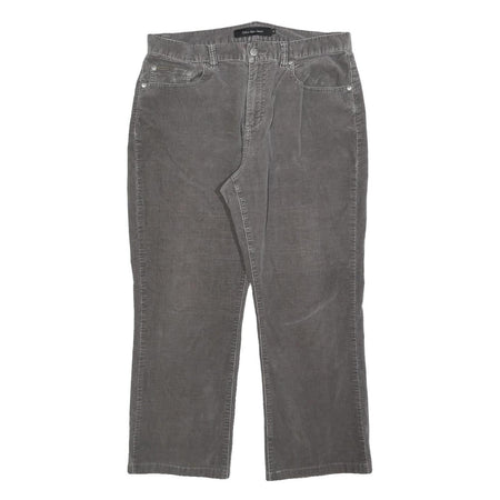 CALVIN KLEIN JEANS Womens Cotton Blend Grey Regular Straight Trousers W34 L26