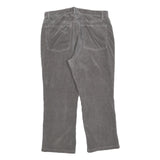 CALVIN KLEIN JEANS Womens Cotton Blend Grey Regular Straight Trousers W34 L26