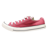 CONVERSE Low Top Trainers Red Canvas Womens UK 6.5