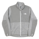 THE NORTH FACE Womens Grey Fleece Track Jacket M Polyester Blend Zip Outdoor