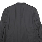 YVES SAINT LAURENT Mens Black Wool Classic XL Jacket Plain Button Closure