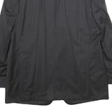 YVES SAINT LAURENT Mens Black Wool Classic XL Jacket Plain Button Closure