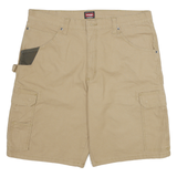 WRANGLER Mens Shorts Beige XL W36 Casual Cargo Multiple Pockets Durable