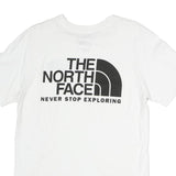 THE NORTH FACE Mens White S Short Sleeve Crew Neck Logo Printed T-Shirt