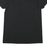 ADIDAS Mens Black Graphic T-Shirt S Short Sleeve Crew Neck Cotton Blend