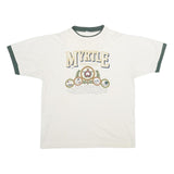 ALORE Mens White & Green Myrtle Beach Graphic T-Shirt XL Short Sleeve Crew Neck