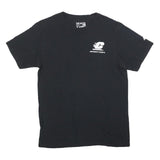 ADIDAS Mens Black Cotton Blend Graphic T-Shirt M Short Sleeve Crew Neck