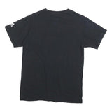 ADIDAS Mens Black Cotton Blend Graphic T-Shirt M Short Sleeve Crew Neck