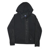 NIKE Mens Black Hoodie Full Zip M Cotton Blend Sportswear Casual