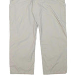 CARHARTT Mens Cotton Blend Beige Relaxed Straight Trousers W37 L29 Workwear