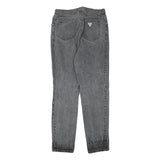 GUESS Womens Slim Jeans Black Denim W28 L29 Classic Zip Pocket Detail